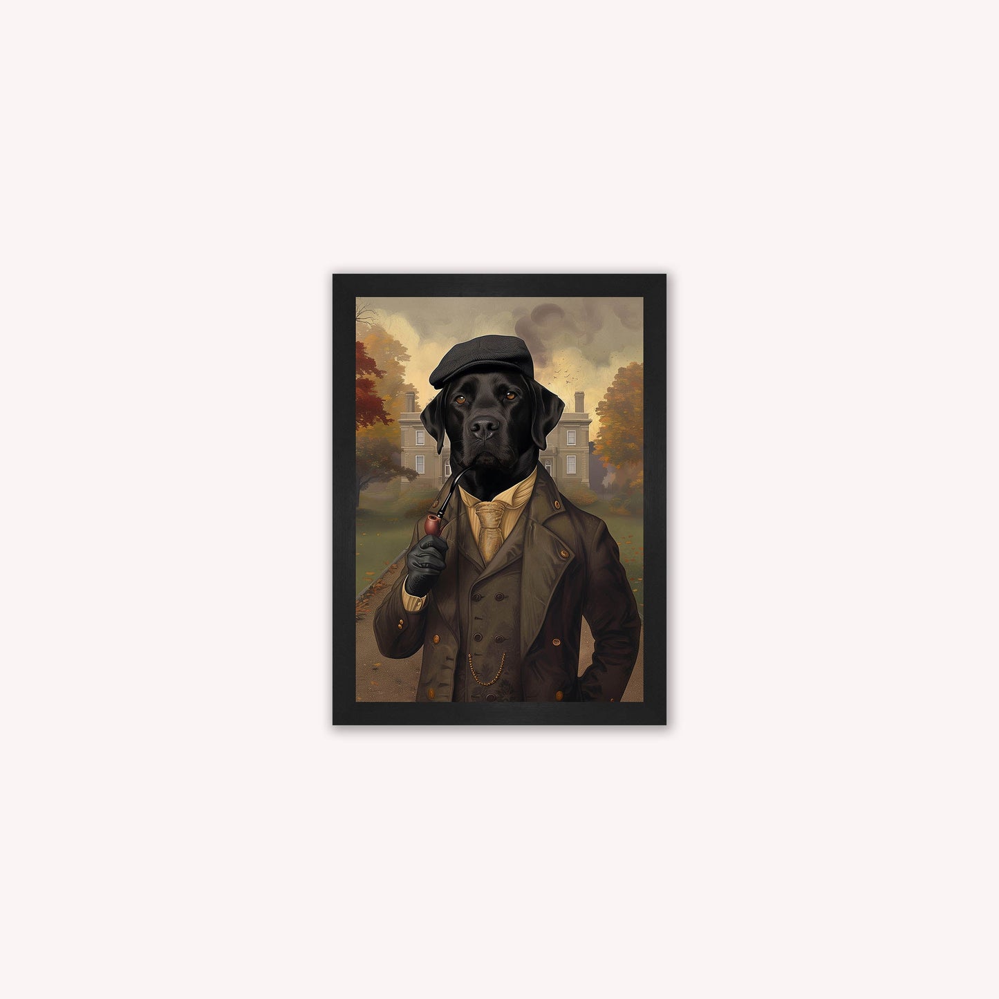 Gentrified Country Labrador Framed Wall Art