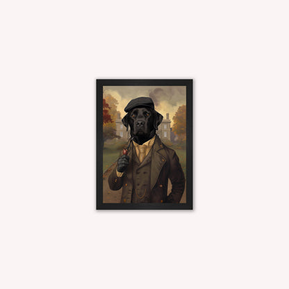 Gentrified Country Labrador Framed Wall Art