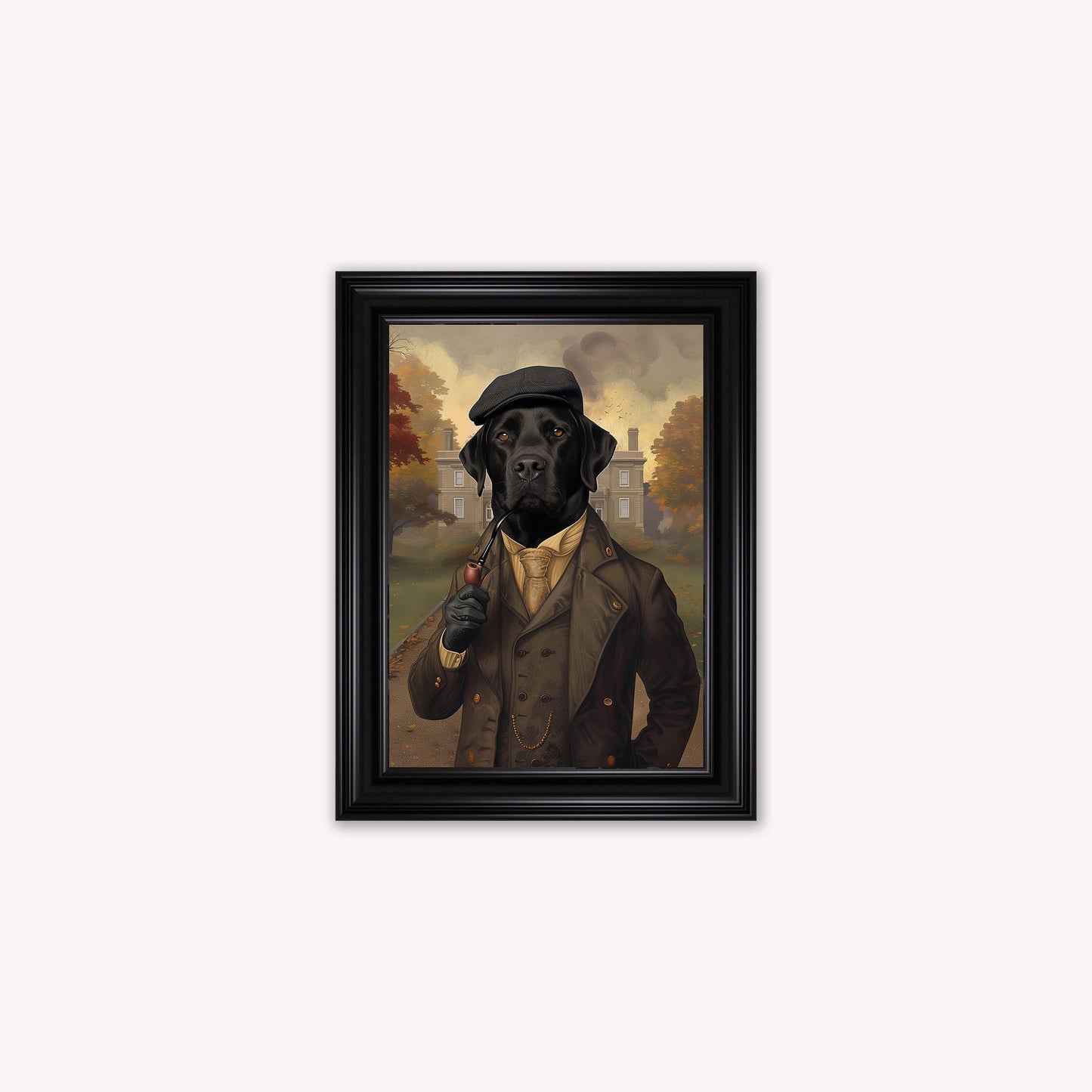 Gentrified Country Labrador Framed Wall Art