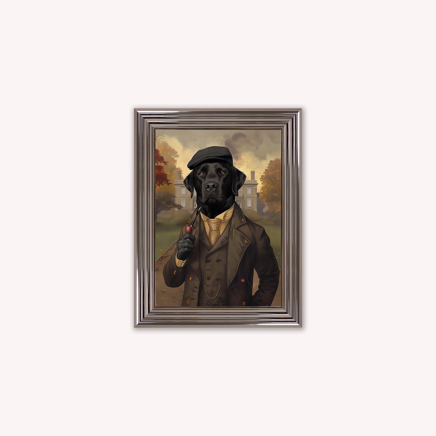 Gentrified Country Labrador Framed Wall Art