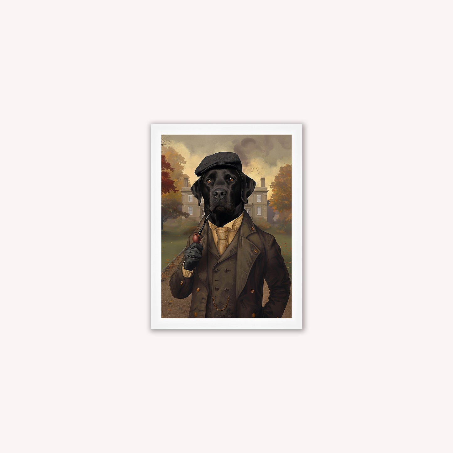 Gentrified Country Labrador Framed Wall Art