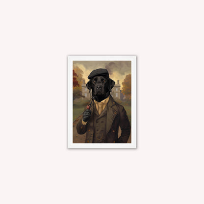 Gentrified Country Labrador Framed Wall Art