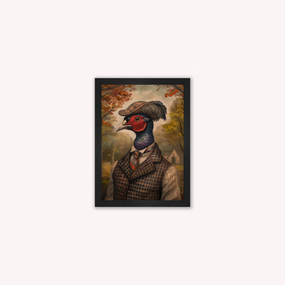 Gentrified Country Pheasant Framed Wall Art