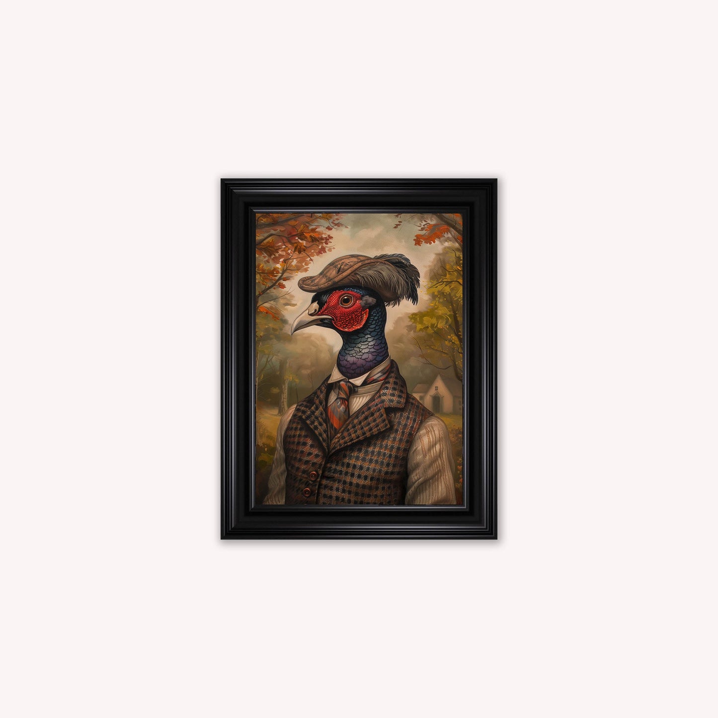 Gentrified Country Pheasant Framed Wall Art