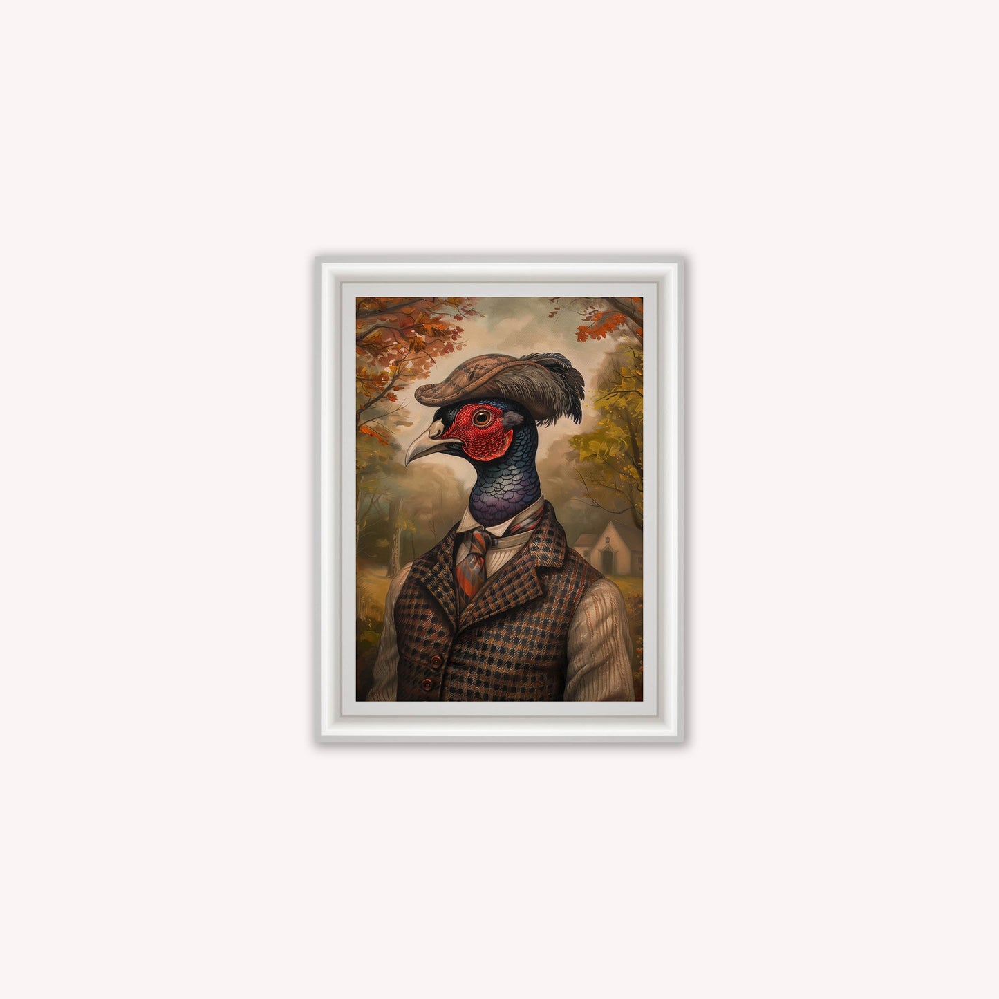 Gentrified Country Pheasant Framed Wall Art
