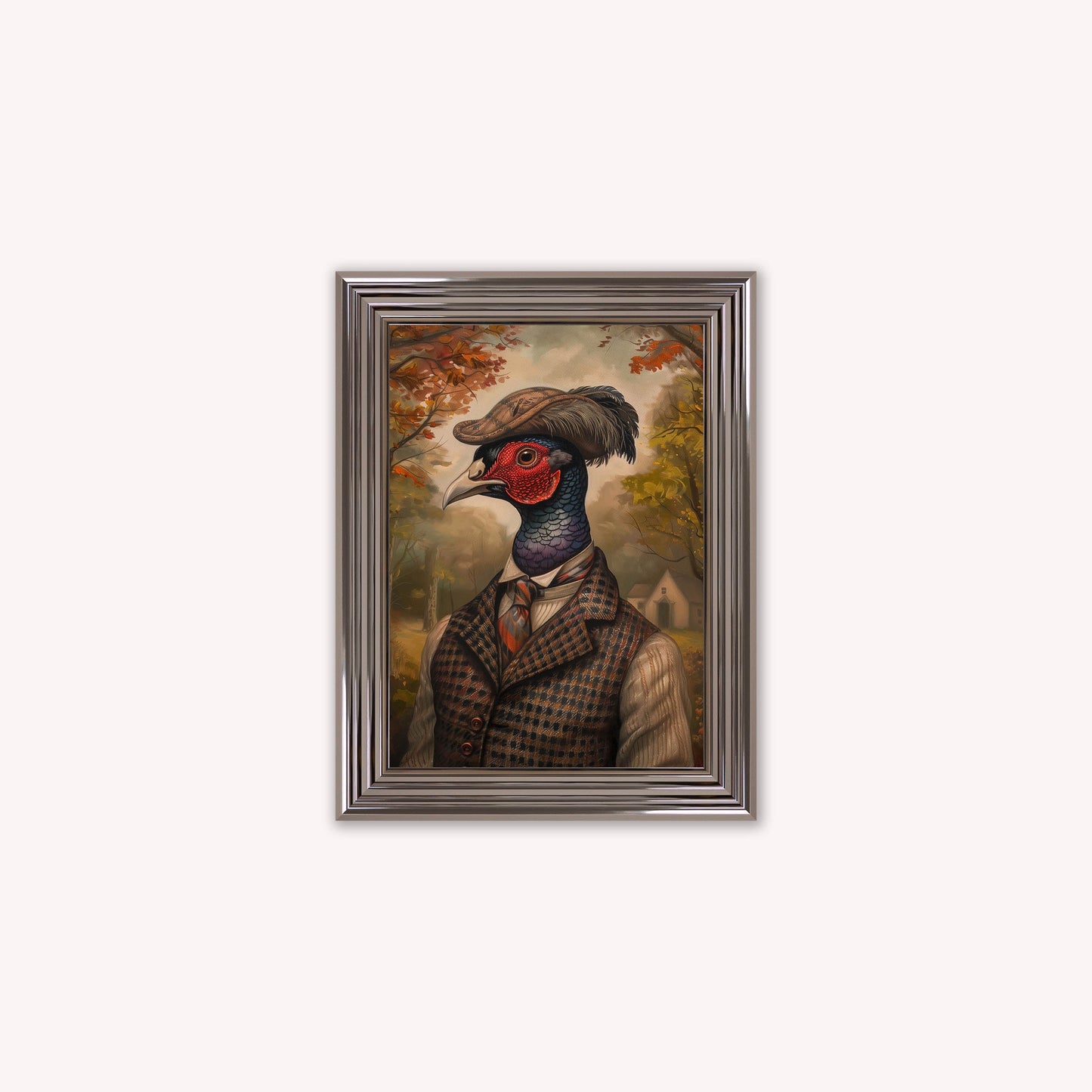 Gentrified Country Pheasant Framed Wall Art
