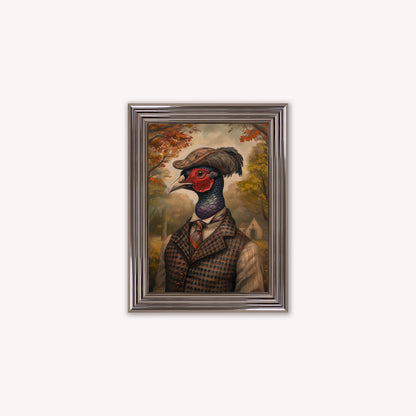 Gentrified Country Pheasant Framed Wall Art