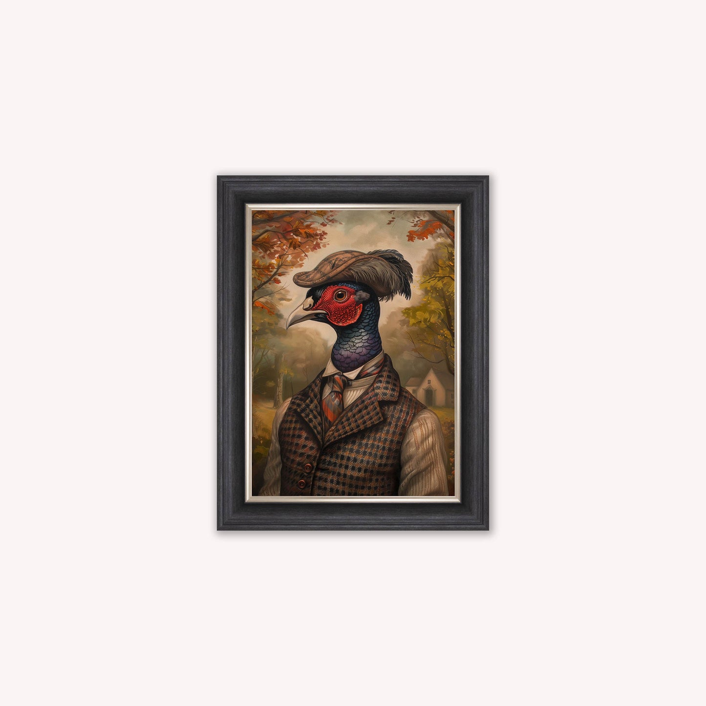 Gentrified Country Pheasant Framed Wall Art