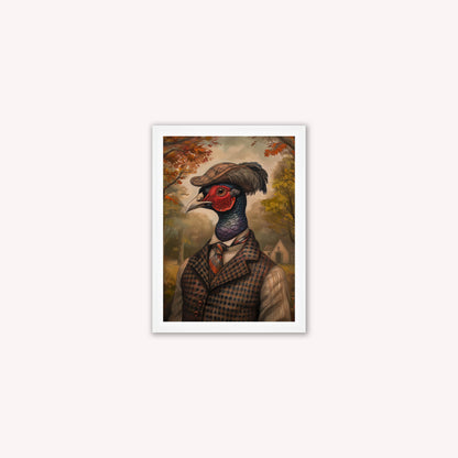 Gentrified Country Pheasant Framed Wall Art