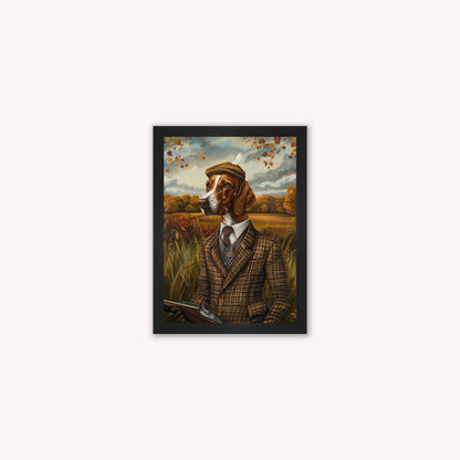 Gentrified Country Pointer Framed Wall Art
