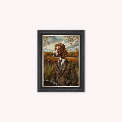 Gentrified Country Pointer Framed Wall Art