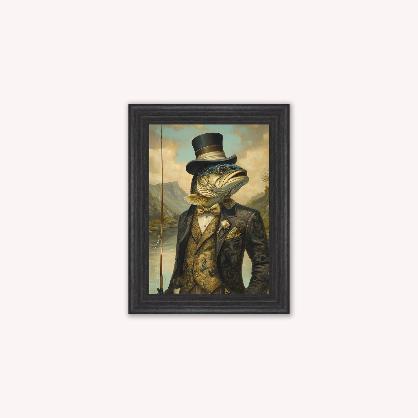 Gentrified Country Trout Framed Wall Art