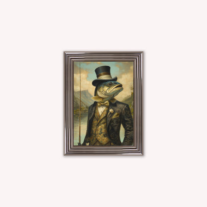 Gentrified Country Trout Framed Wall Art