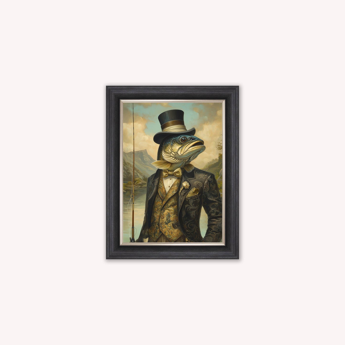 Gentrified Country Trout Framed Wall Art