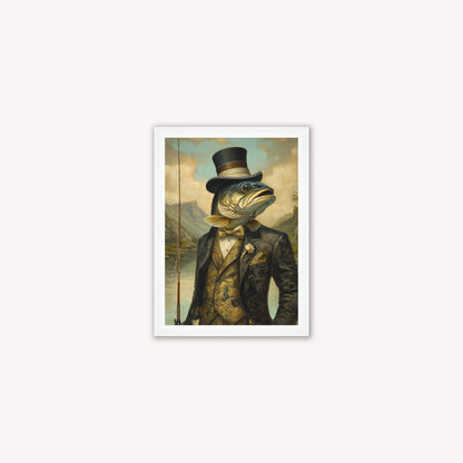 Gentrified Country Trout Framed Wall Art