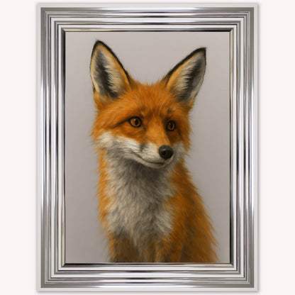 Curious Fox 1 Framed Wall Art