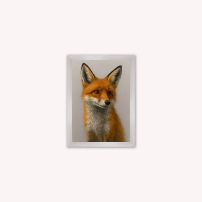 Curious Fox 1 Framed Wall Art