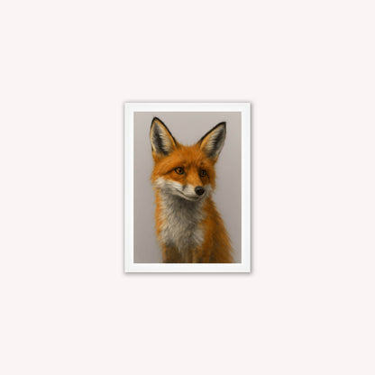 Curious Fox 1 Framed Wall Art