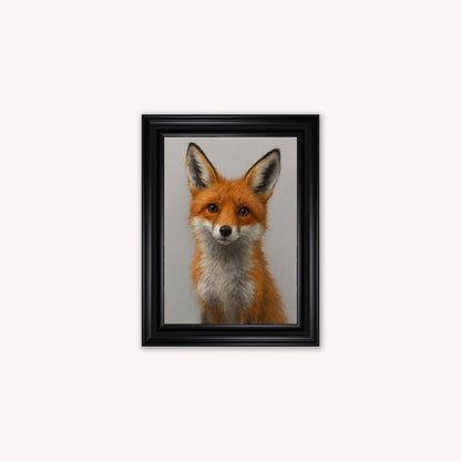 Curious Fox 2 Framed Wall Art