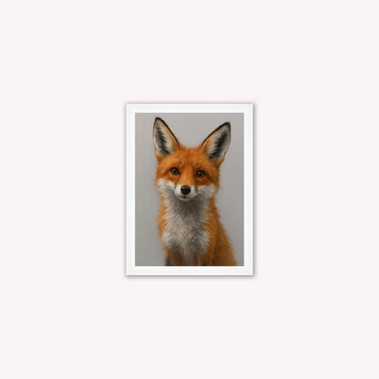 Curious Fox 2 Framed Wall Art