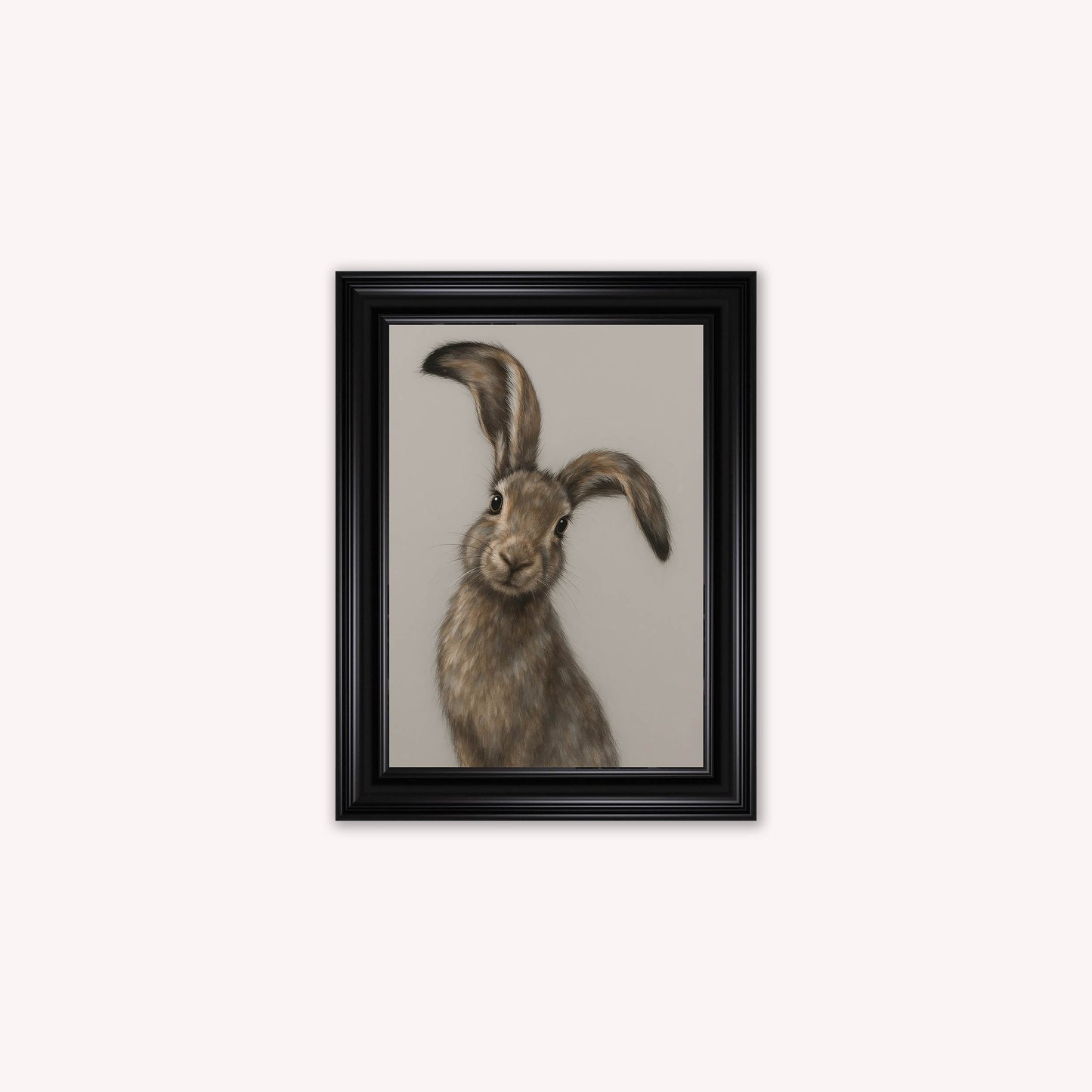 Curious Hare 1 Framed Wall Art