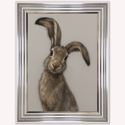 Curious Hare 1 Framed Wall Art