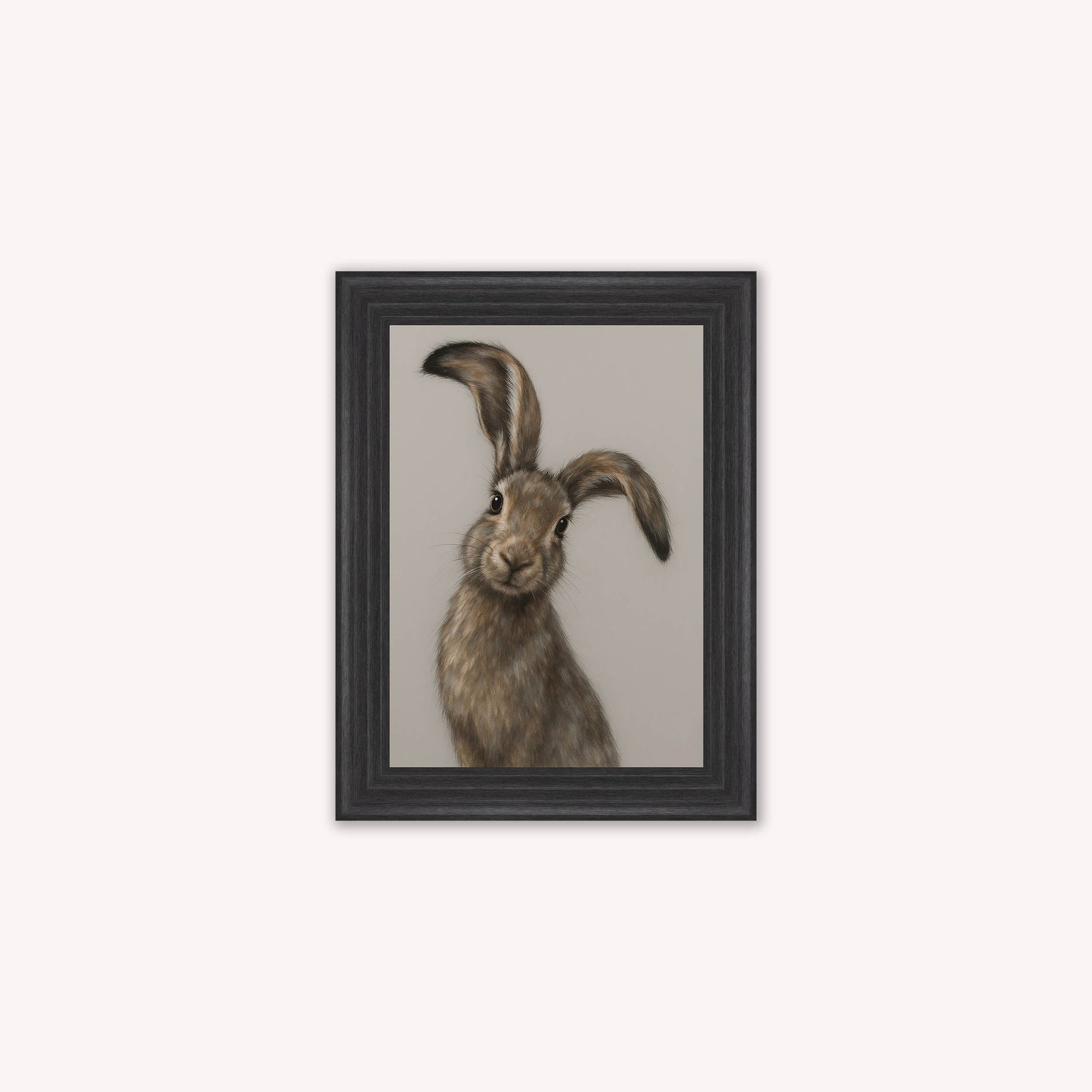 Curious Hare 1 Framed Wall Art