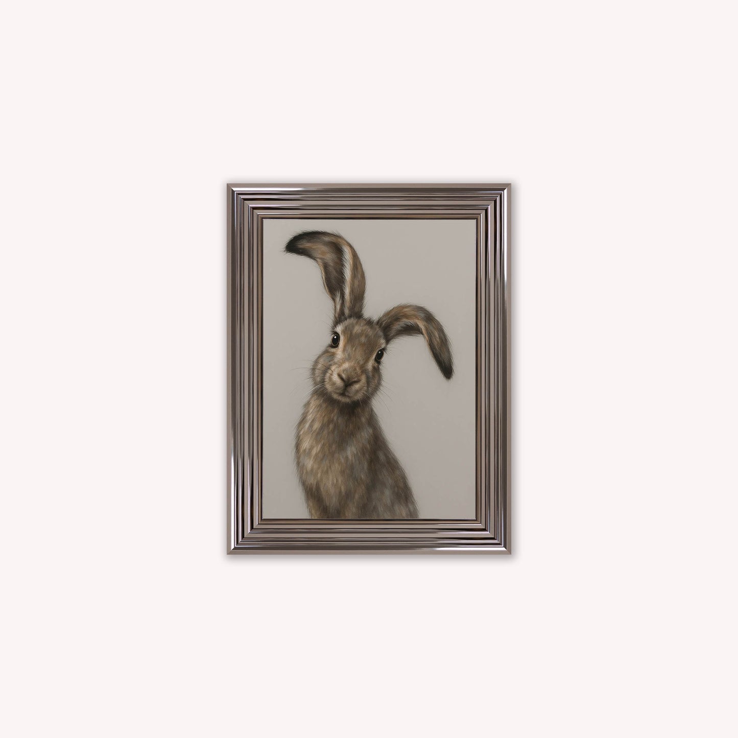 Curious Hare 1 Framed Wall Art