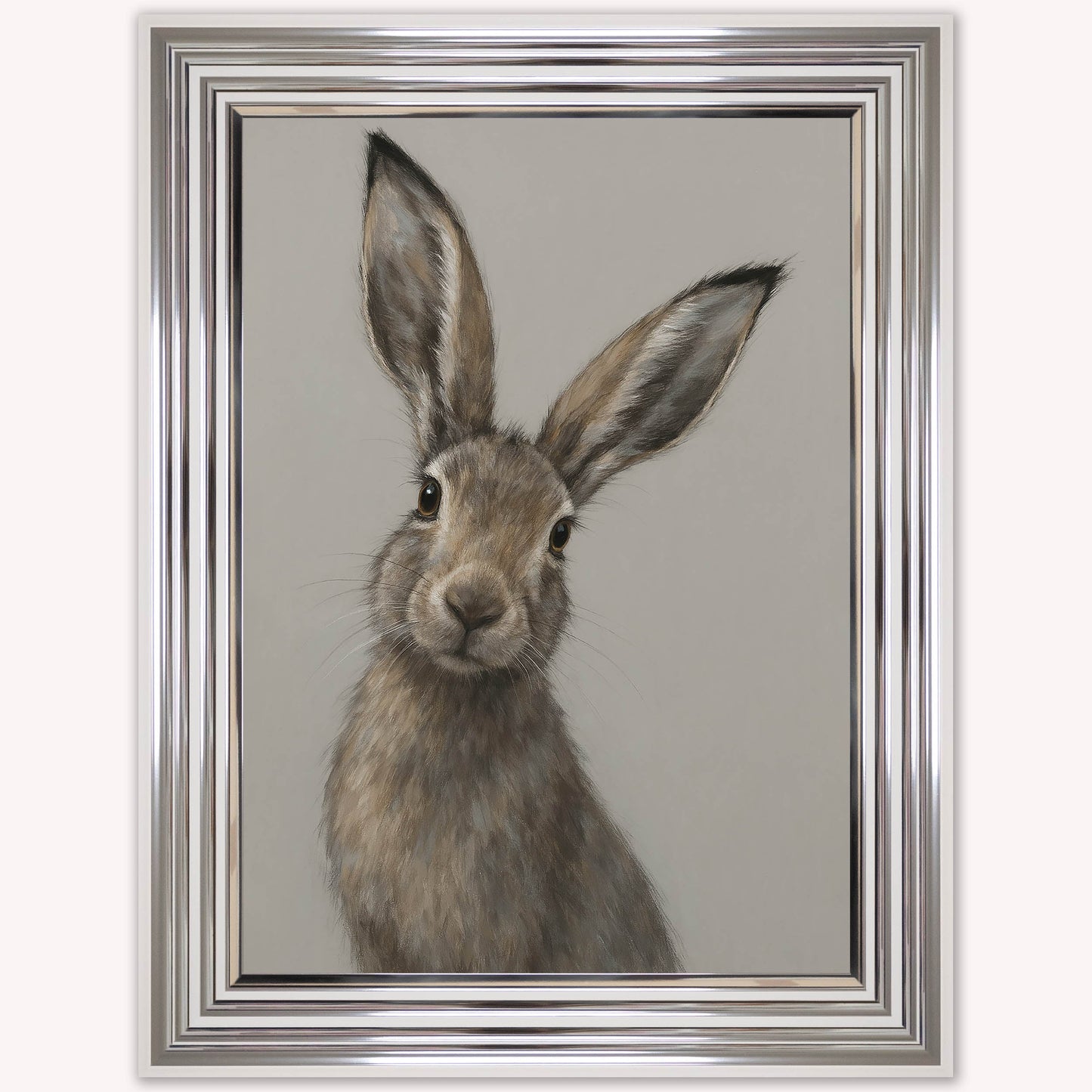 Curious Hare 2 Framed Wall Art