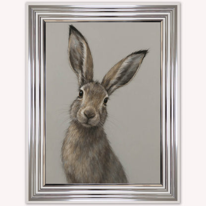 Curious Hare 2 Framed Wall Art