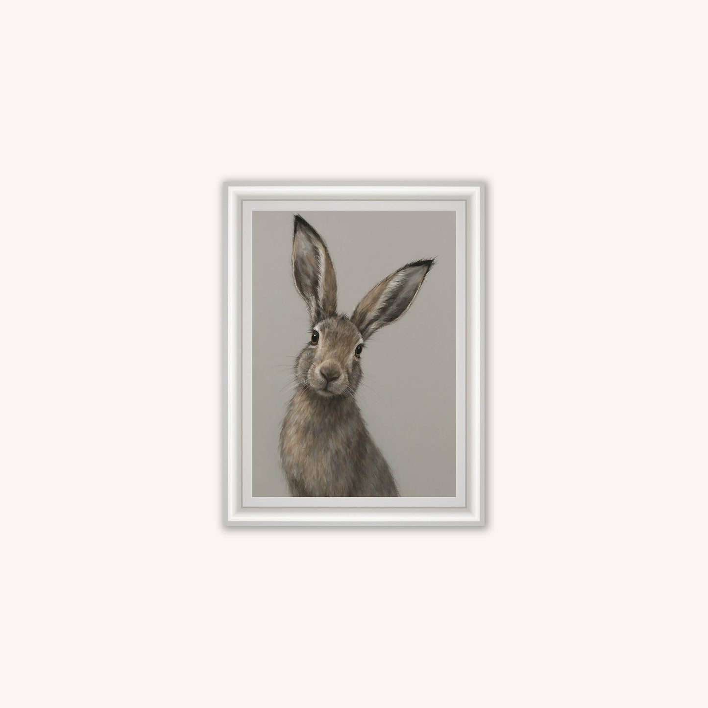 Curious Hare 2 Framed Wall Art