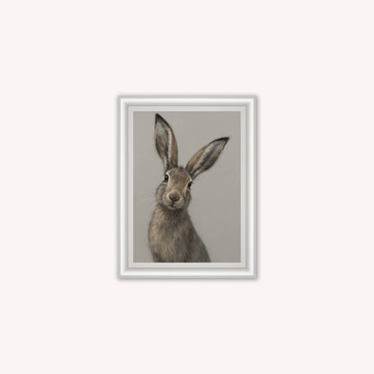 Curious Hare 2 Framed Wall Art