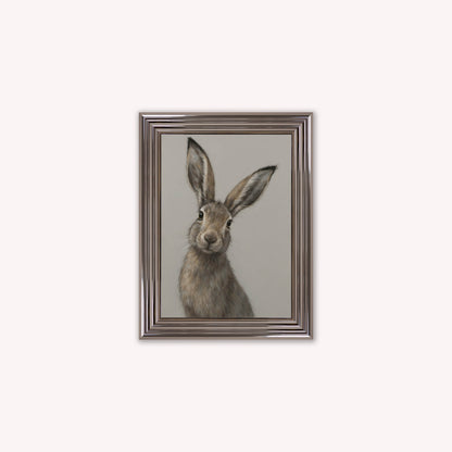 Curious Hare 2 Framed Wall Art