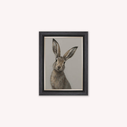 Curious Hare 2 Framed Wall Art