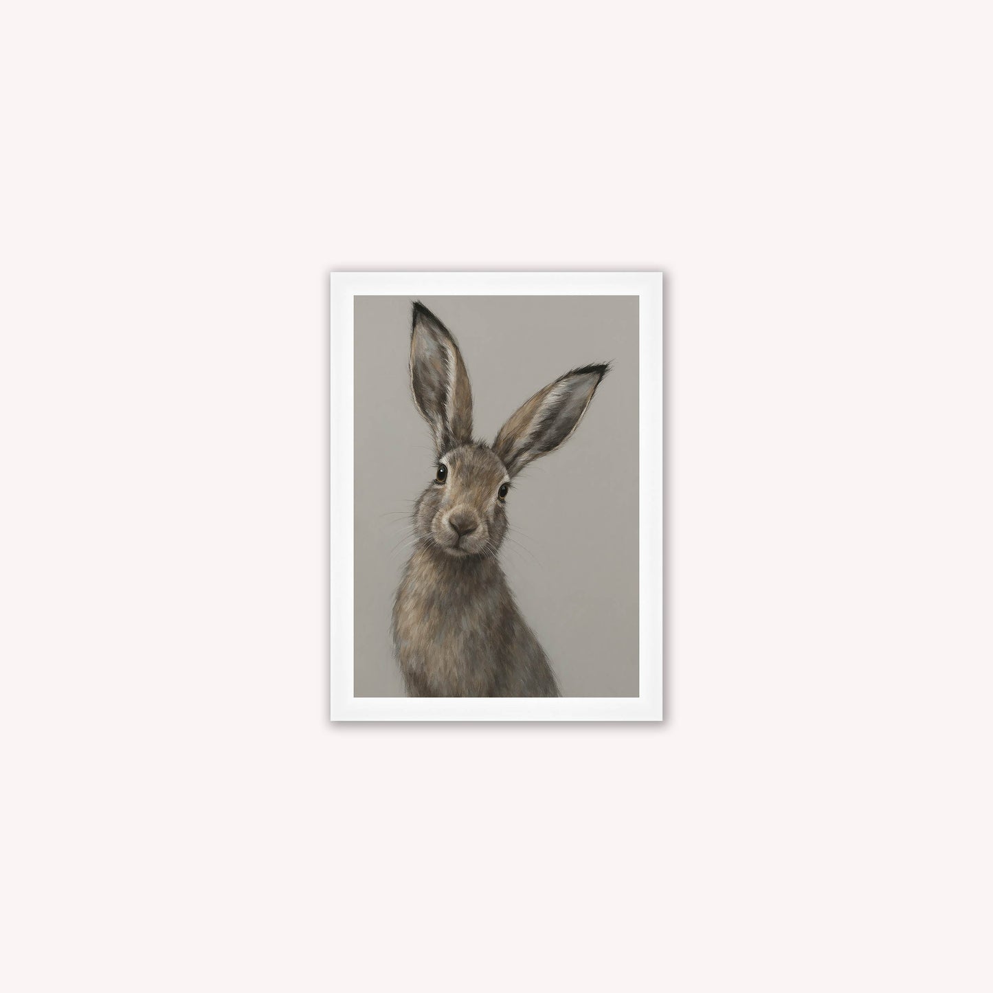 Curious Hare 2 Framed Wall Art