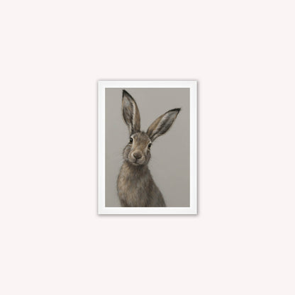 Curious Hare 2 Framed Wall Art