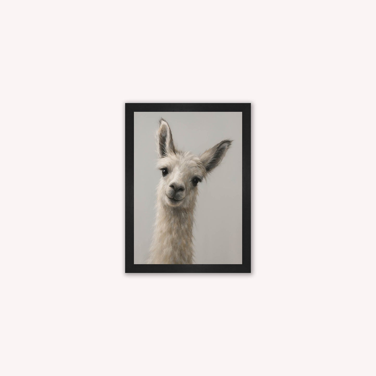 Curious Llama Framed Wall Art