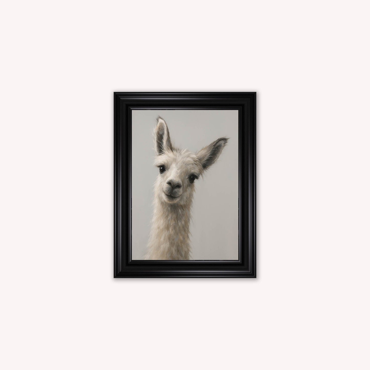 Curious Llama Framed Wall Art