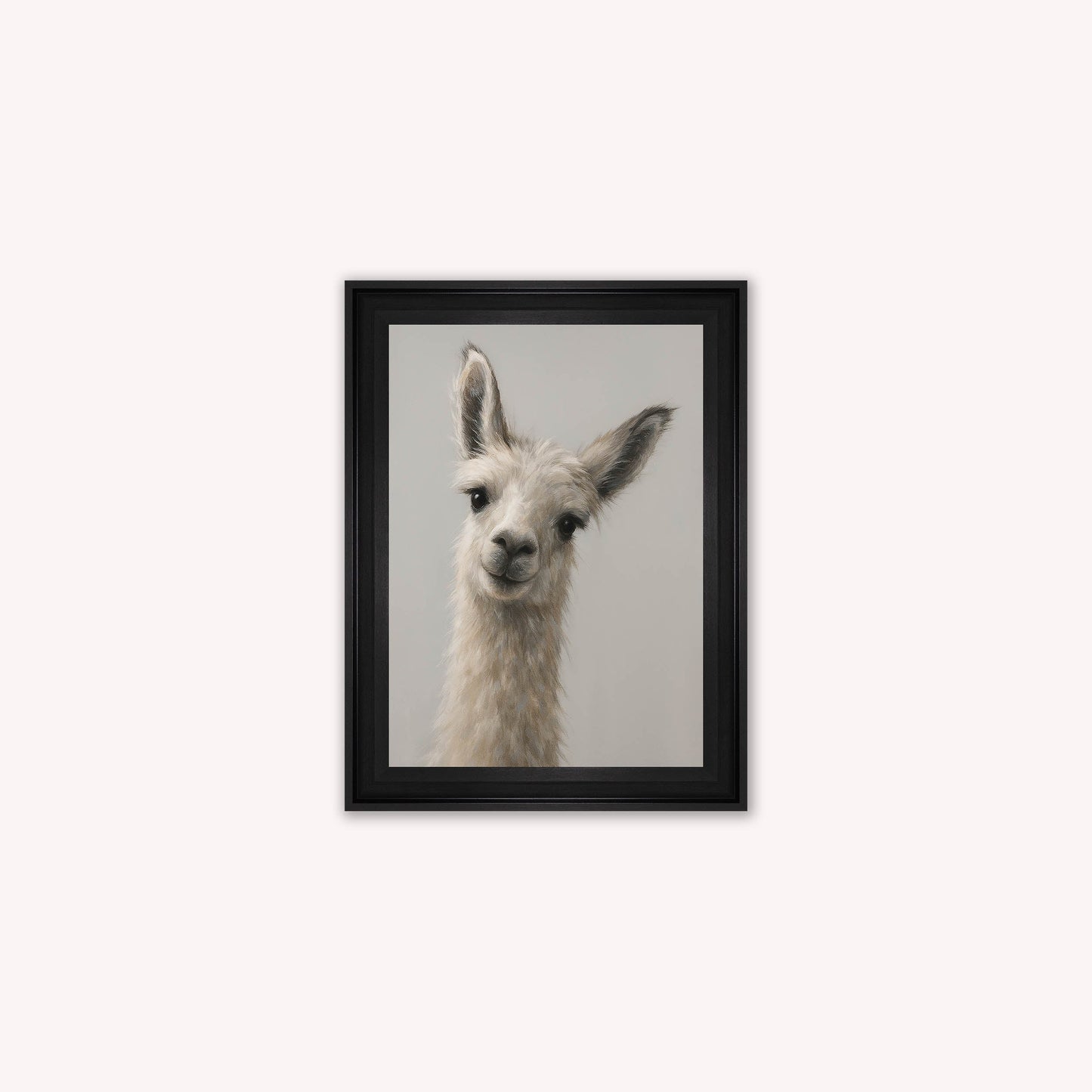 Curious Llama Framed Wall Art