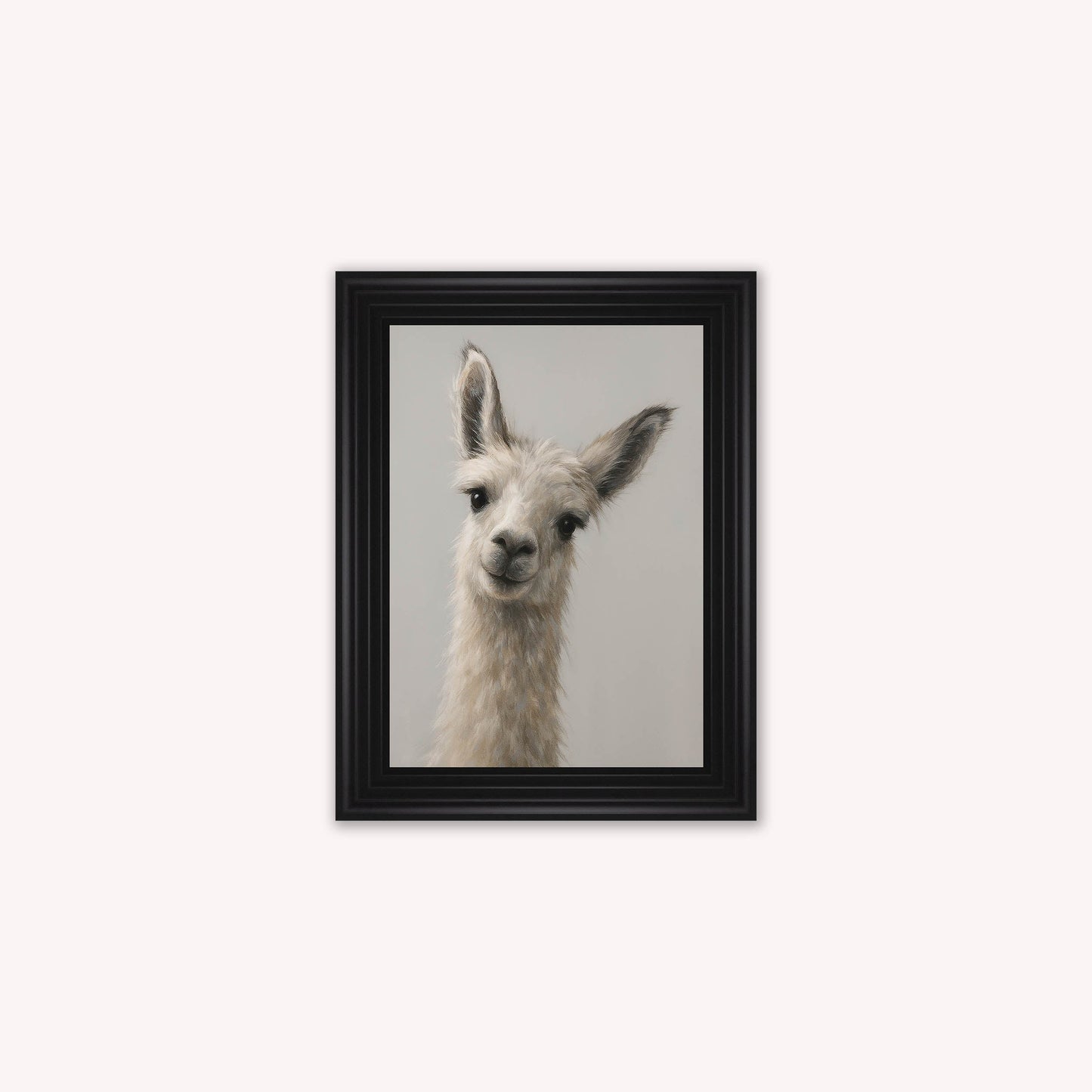 Curious Llama Framed Wall Art