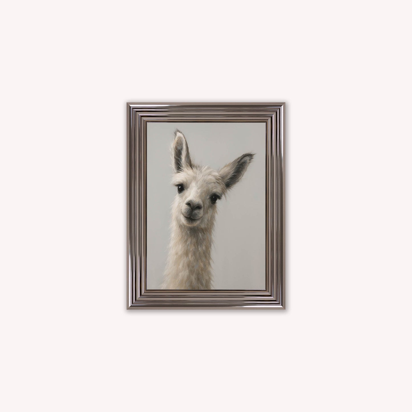 Curious Llama Framed Wall Art
