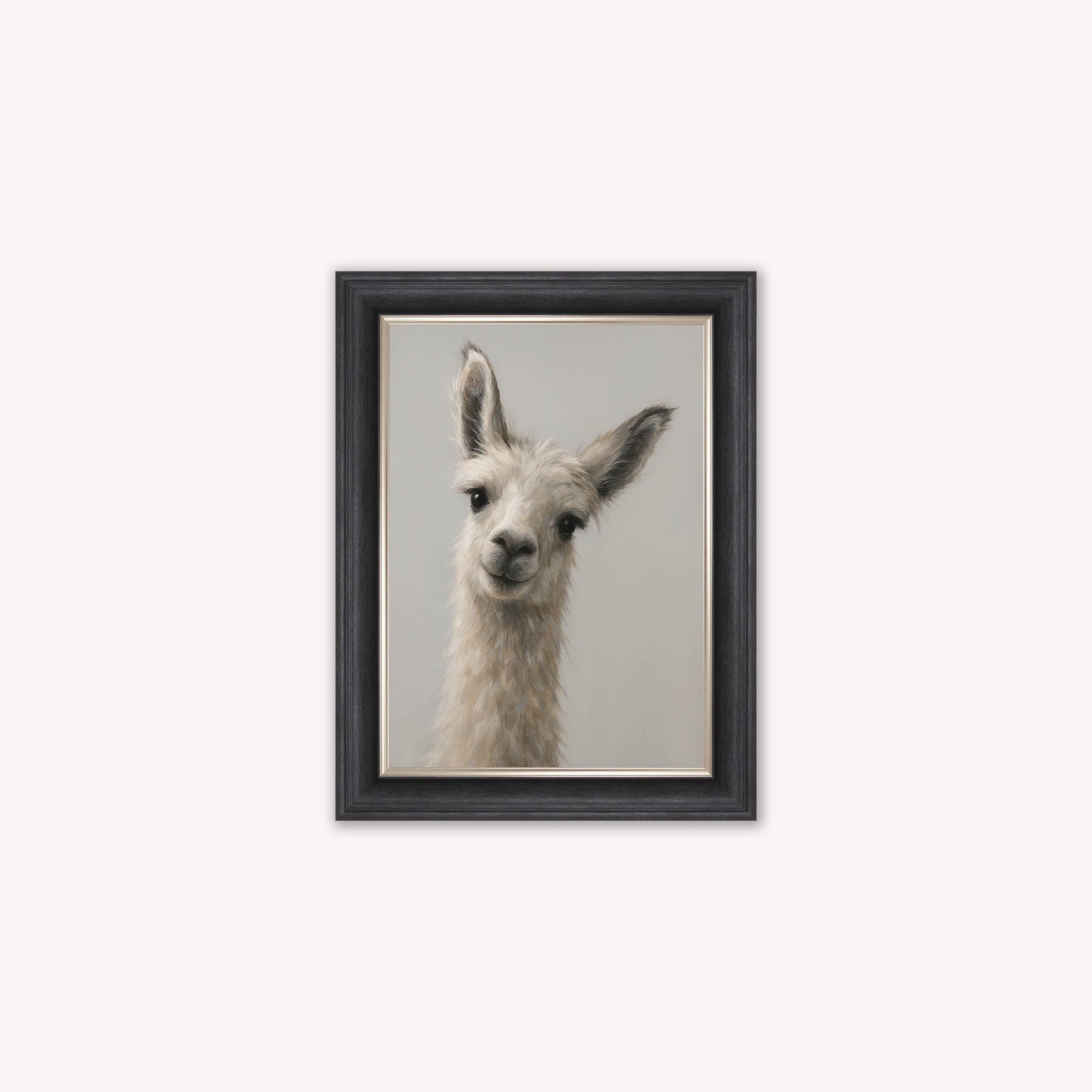 Curious Llama Framed Wall Art