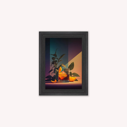 Moody Negroni Cocktail Framed Wall Art