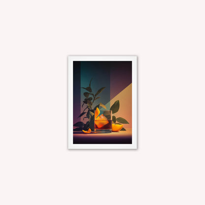Moody Negroni Cocktail Framed Wall Art
