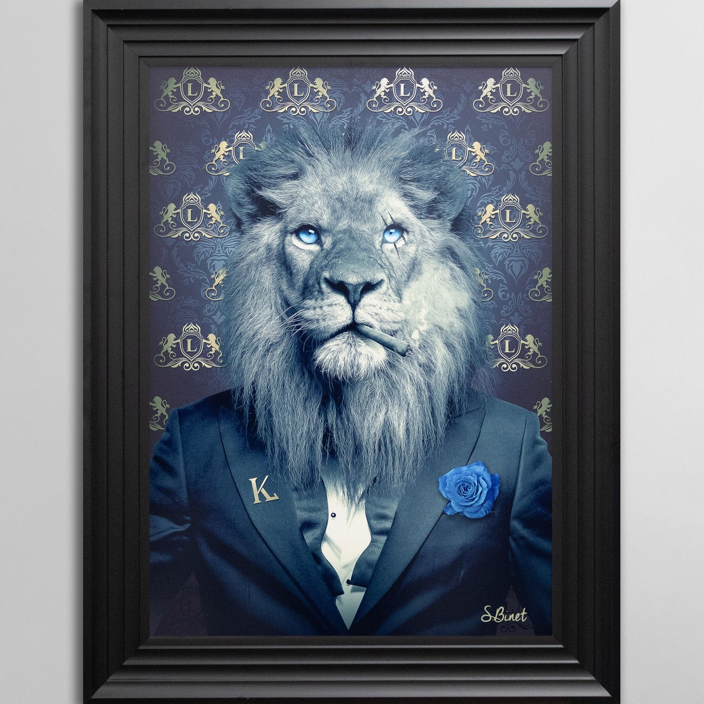Lion Fashion by Sylvain Binet Framed Wall Art