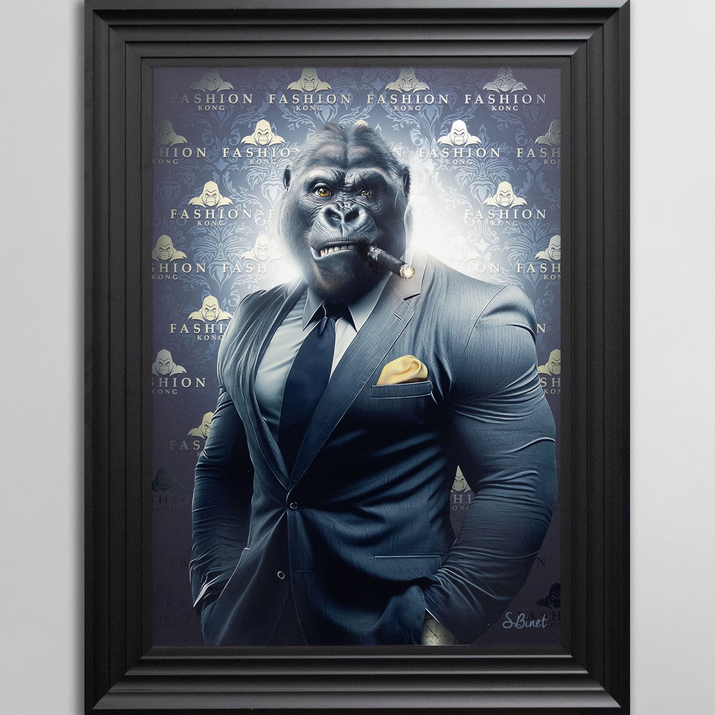 Fashion Gorilla by Sylvain Binet Framed Wall Art