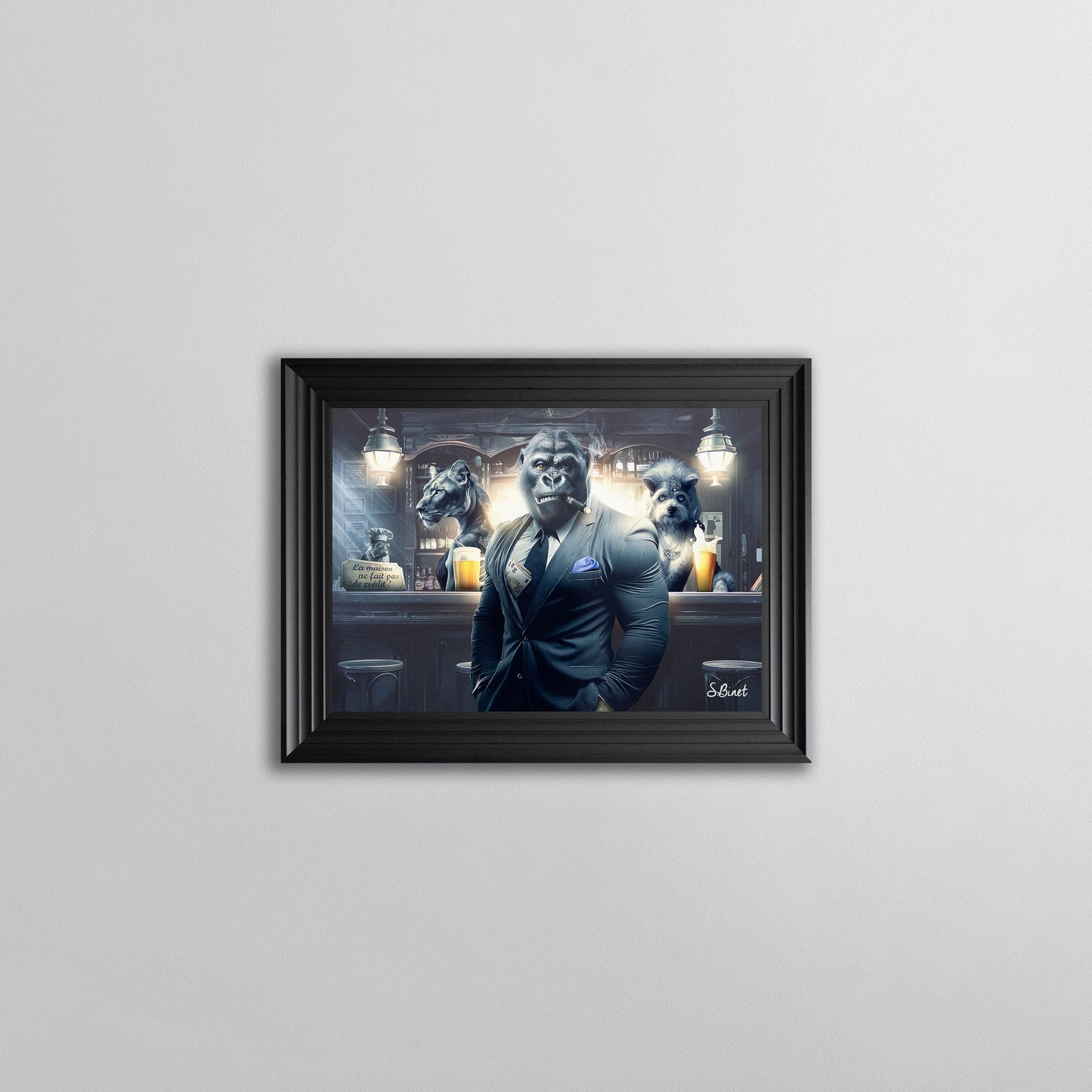 Bar  Bires by Sylvain Binet Framed Wall Art