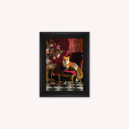 Curiosity Fox at the Stately Home Framed Wall Art