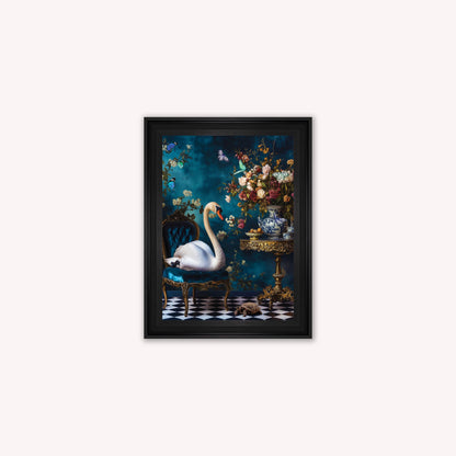 Curiosity Swan at the Stately Home Framed Wall Art