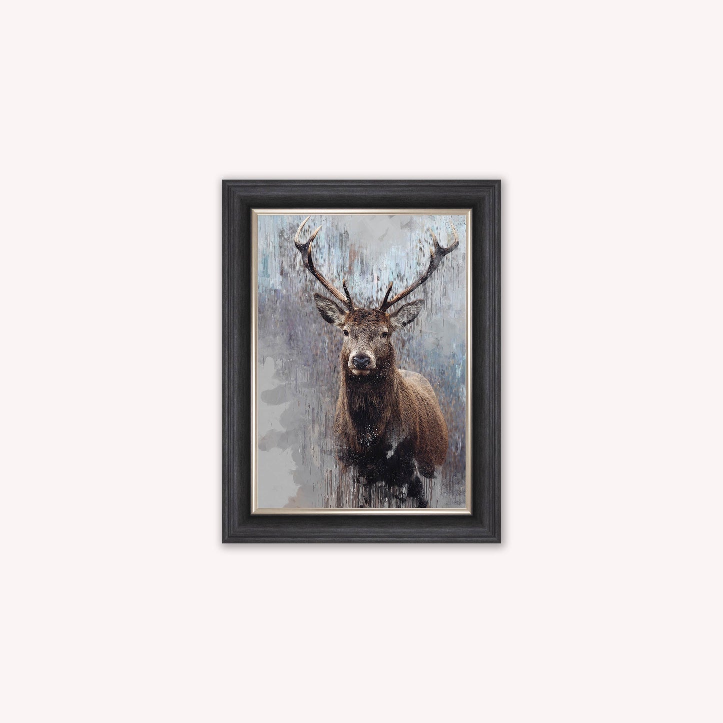 Luxury Velvet Art Print - Impressionist Stag Framed Wall Art